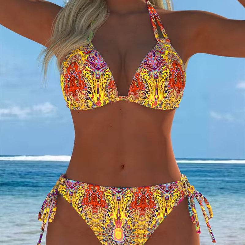 Biquíni Halter Colorido