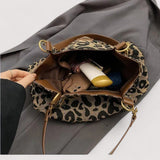 Galga - Mala de Compras em Lona com Estampado de Leopardo