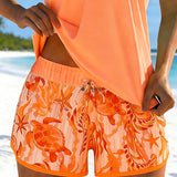 Joana - Tankini com estampa e abertura lateral