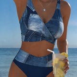Bralette de Bikini Druck