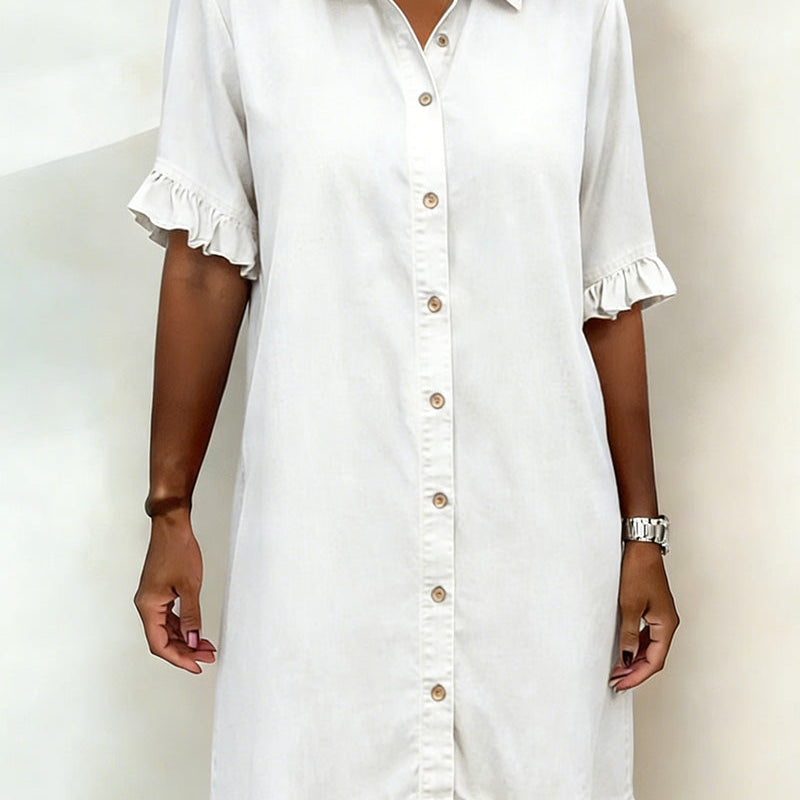 Iris - Vestido confortável estilo ganga