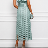 Vestido midi Céline de cerimónia elegante