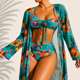 Marie | Bikini 3 Peças Elegante Tropical
