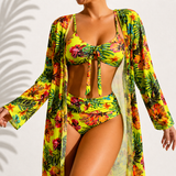 Marie | Bikini 3 Peças Elegante Tropical