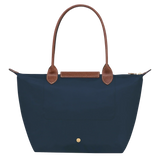 Longchamp - Tote Médio Le Pliage, Azul-marinho