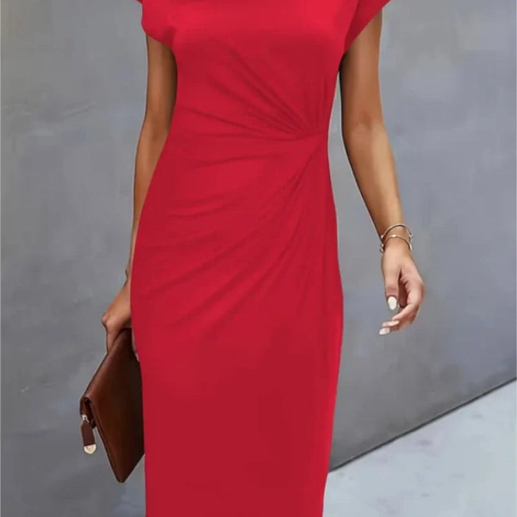 Daniela - Vestido Midi de Manga Curta