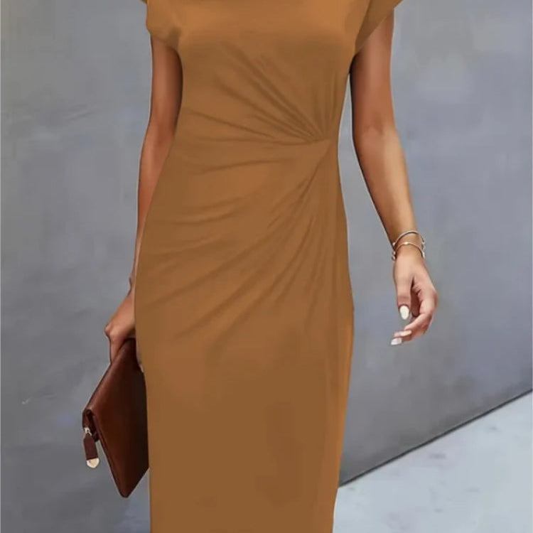 Daniela - Vestido Midi de Manga Curta