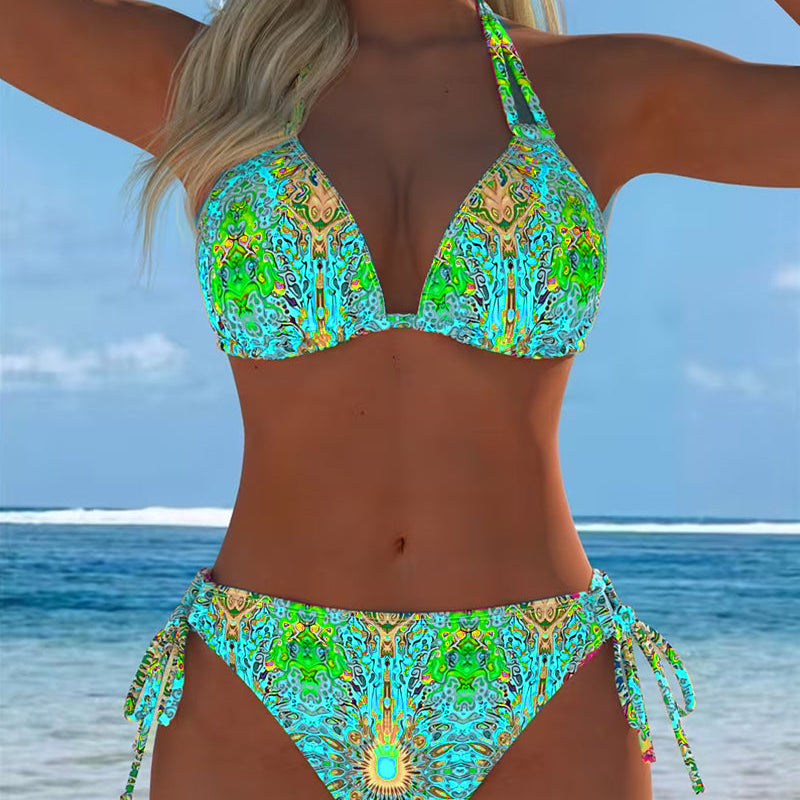 Biquíni Halter Colorido